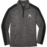 Chicago Bulldogs Youth PosiCharge Electric Heather Colorblock 1/4-Zip Pullover